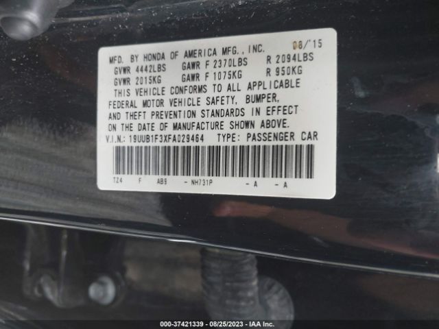 19UUB1F3XFA029464 Acura TLX