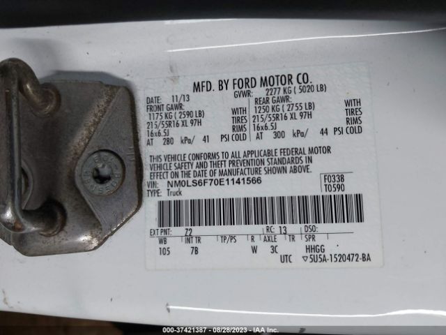 NM0LS6F70E1141566 Ford Transit Connect Xlt