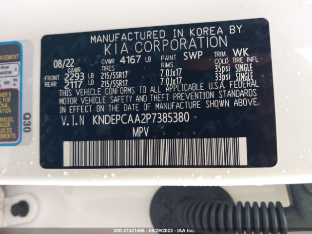 KNDEPCAA2P7385380 KIA Seltos Lx