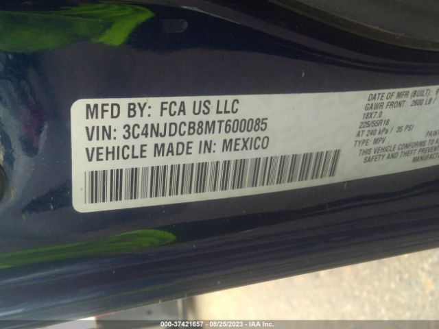 3C4NJDCB8MT600085 Jeep Compass Limited