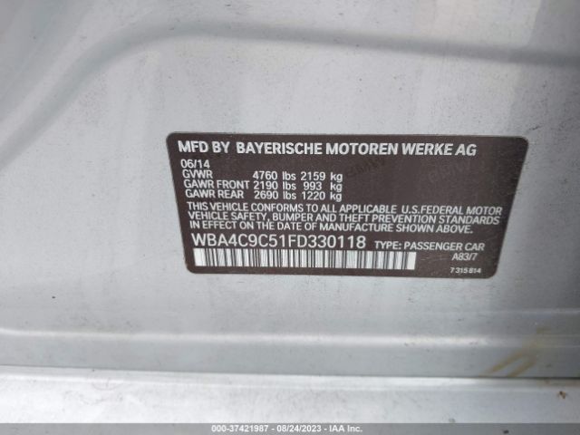 WBA4C9C51FD330118 BMW 4 Series 428i Xdrive