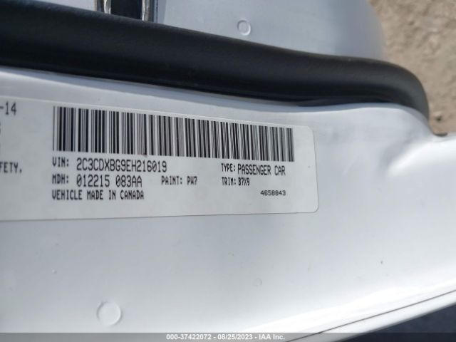 2C3CDXBG9EH216019 Dodge Charger Se