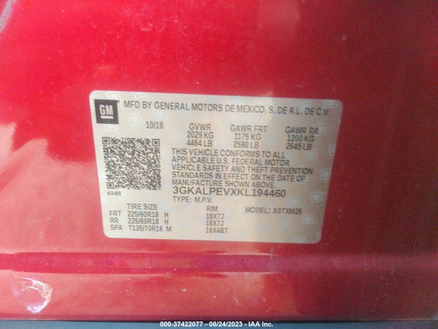 GMC Terrain Slt 2019 3GKALPEVXKL194460 Image 9