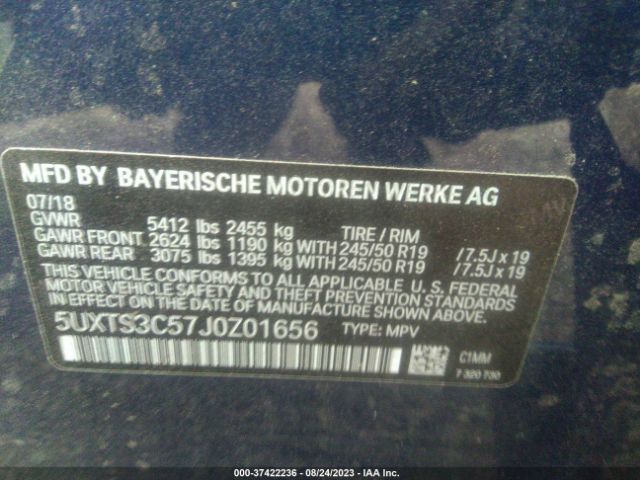5UXTS3C57J0Z01656 BMW X3 M40i