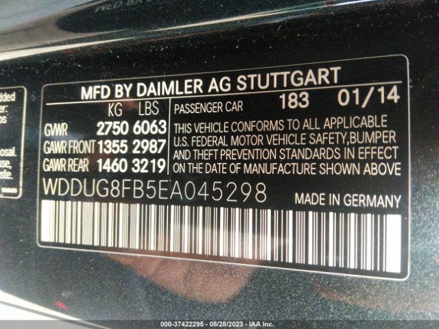 WDDUG8FB5EA045298 Mercedes-Benz S-class S 550