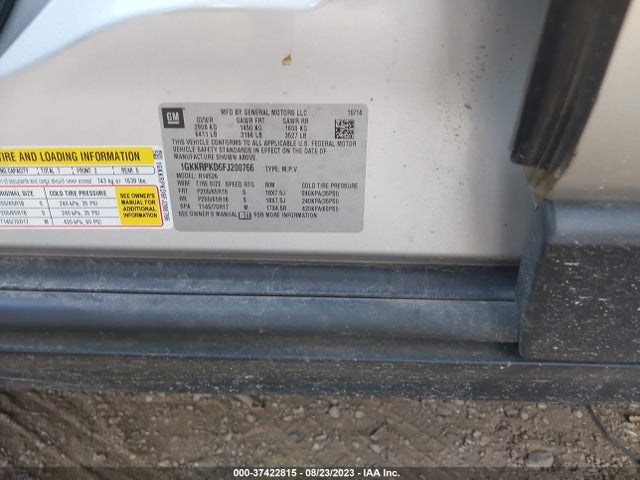GMC ACADIA SLE 2015 1GKKRPKD6FJ200766 Image 9