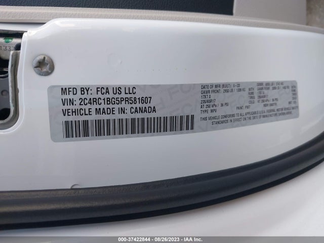2023 Chrysler Pacifica, VIN: 2C4RC1BG5PR581607