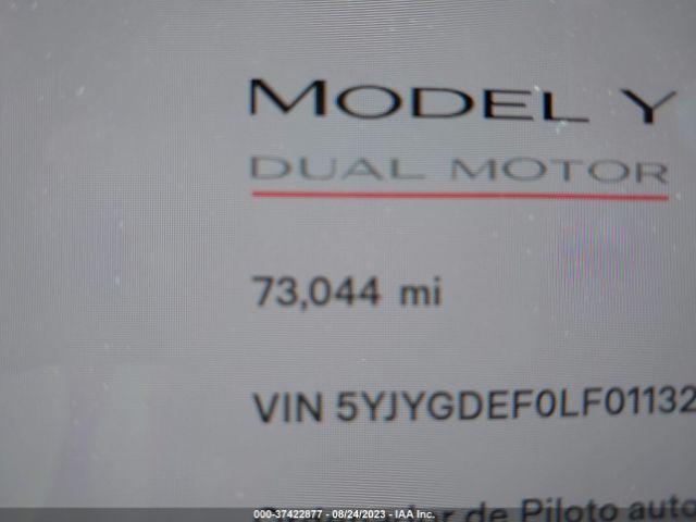 5YJYGDEF0LF011329 Tesla Model Y Long Range/performance