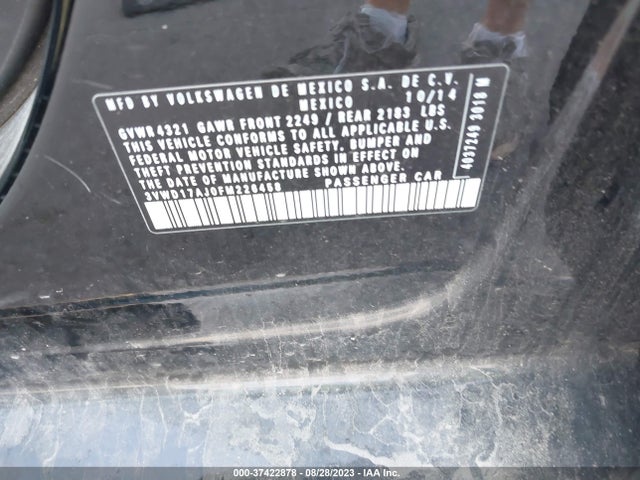 3VWD17AJ0FM226458 Volkswagen Jetta Sedan 1.8t Se W/connectivity
