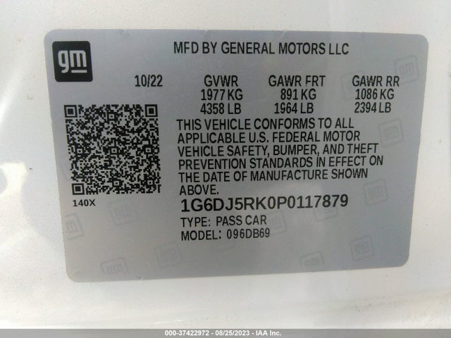 1G6DJ5RK0P0117879 Cadillac Ct4 Luxury