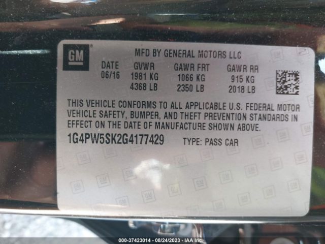 1G4PW5SK2G4177429 Buick Verano Sport Touring