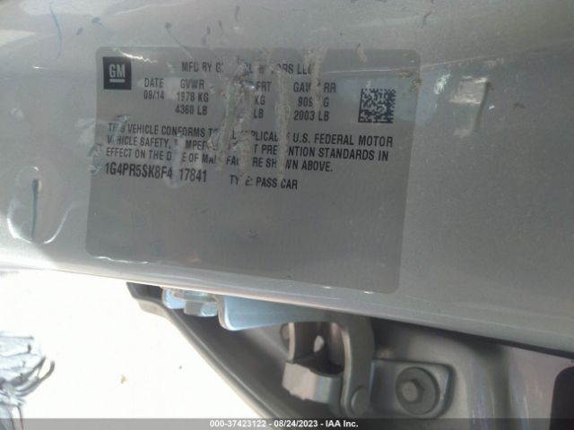 1G4PR5SK8F4117841 Buick Verano Convenience Group