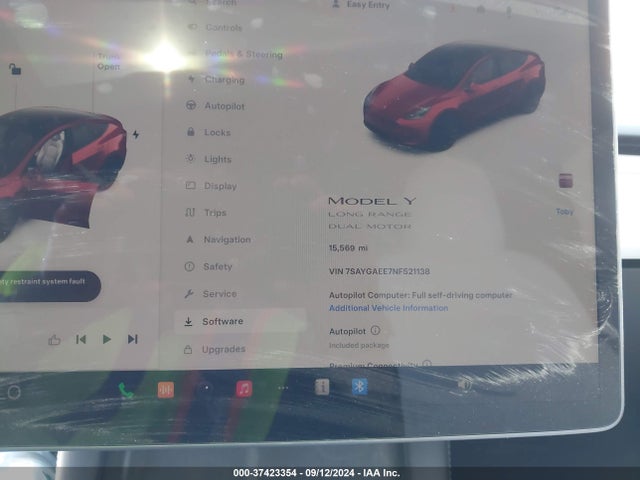 2022 TESLA MODEL Y 7SAYGAEE7NF521138 Photo 6