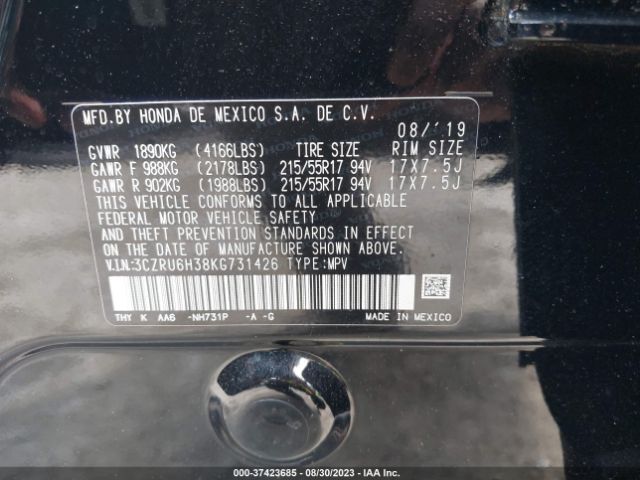 3CZRU6H38KG731426 Honda HR-V LX