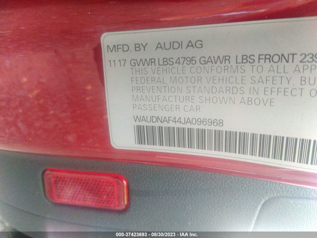 WAUDNAF44JA096968 Audi A4 Premium/tech Premium