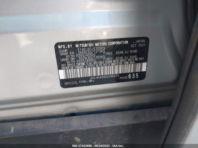 Mitsubishi Outlander Se 2022 JA4J4UA88NZ046273 Image 9