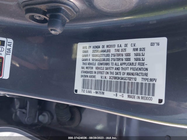 Honda CR-V LX 2016 3CZRM3H34GG702110 Image 9