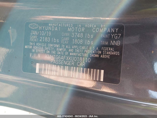 Hyundai Veloster 2.0 2019 KMHTG6AFXKU018110 Image 14