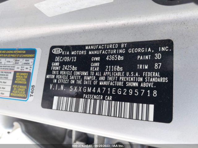 5XXGM4A71EG295718 KIA Optima Lx