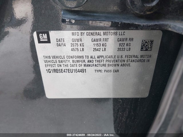 Chevrolet Volt 2014 1G1RE6E47EU164491 Image 9