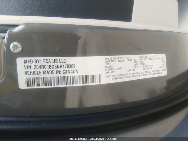 Chrysler Pacifica Touring L 2022 2C4RC1BG6NR170309 Image 9