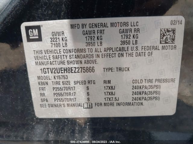 1GTV2UEH8EZ275866 GMC Sierra 1500 Sle