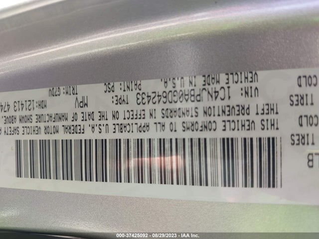 1C4NJPBA0GD642433 Jeep Patriot Sport Se