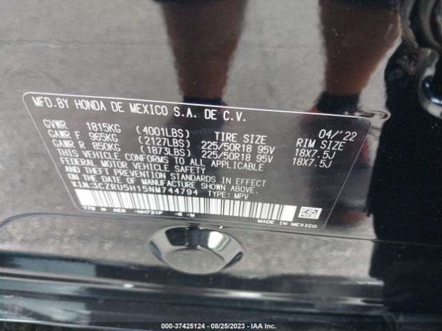 3CZRU5H15NM744794 Honda HR-V SPORT