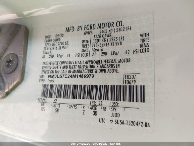 NM0LS7E24M1486979 Ford Transit Connect Van Xl