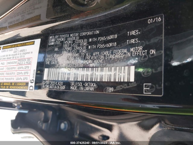 JTJBM7FX4G5134188 Lexus GX 460