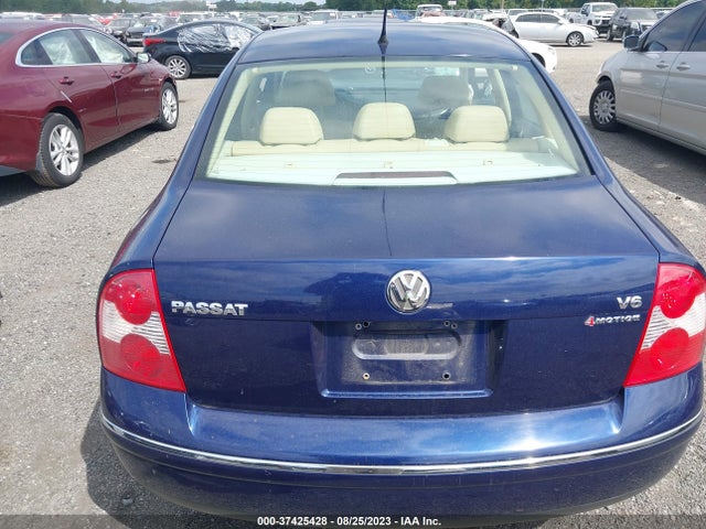 2002 VOLKSWAGEN PASSAT GLX VIN: WVWTH63B92P349190
