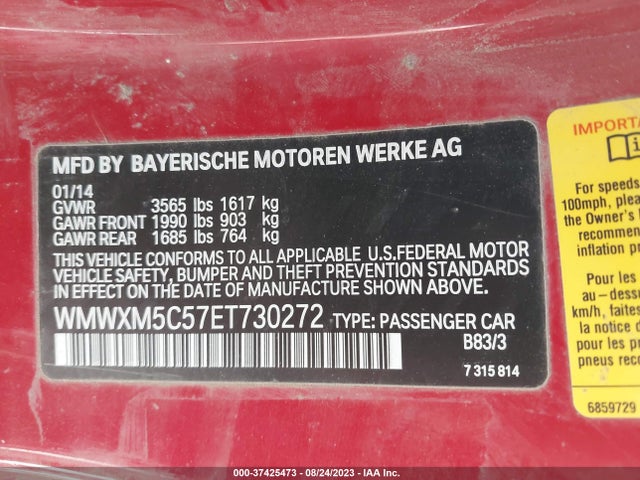 2014 Mini Cooper, VIN: WMWXM5C57ET730272