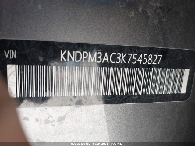 2019 KIA SPORTAGE LX VIN: KNDPM3AC3K7545827