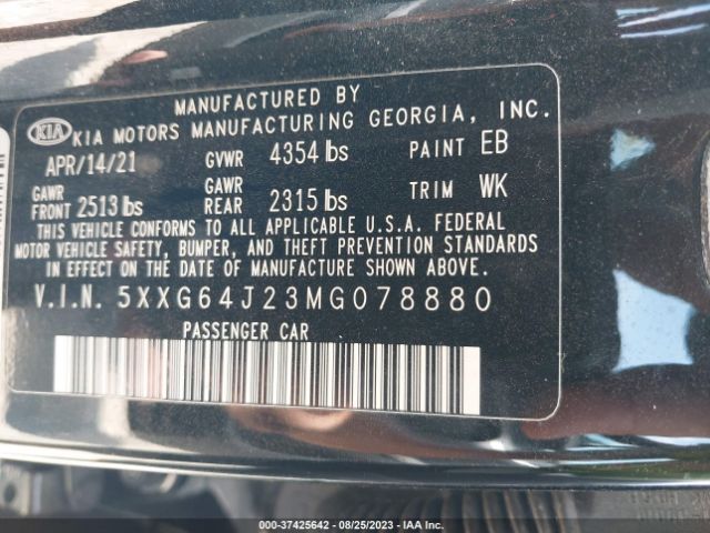 5XXG64J23MG078880 KIA K5 Gt-line