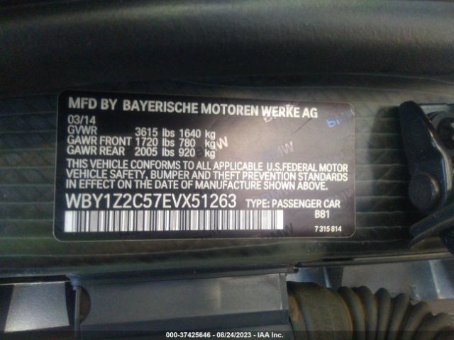 WBY1Z2C57EVX51263 BMW I3