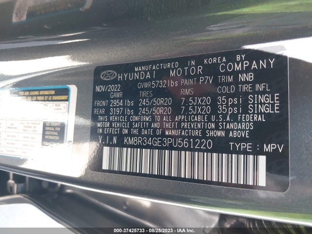 Hyundai Palisade Xrt 2023 KM8R34GE3PU561220 Image 9