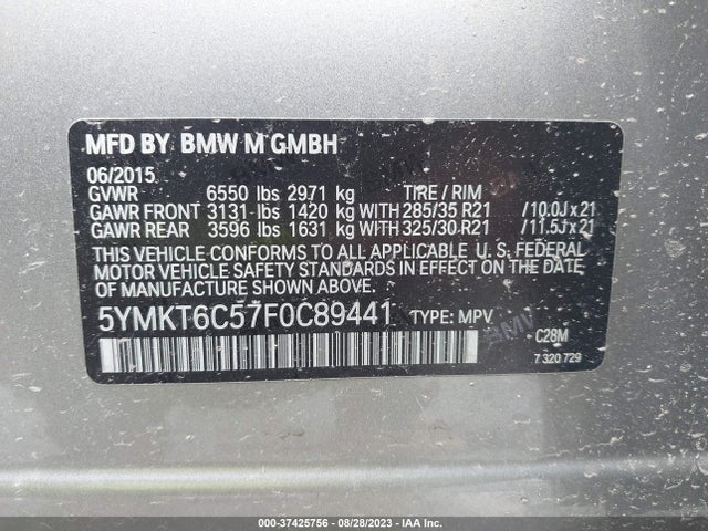 5YMKT6C57F0C89441 BMW X5 M
