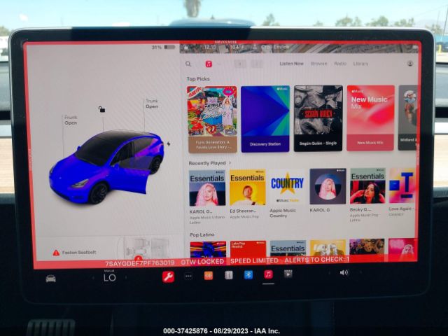 7SAYGDEF7PF763019 Tesla Model Y Performance