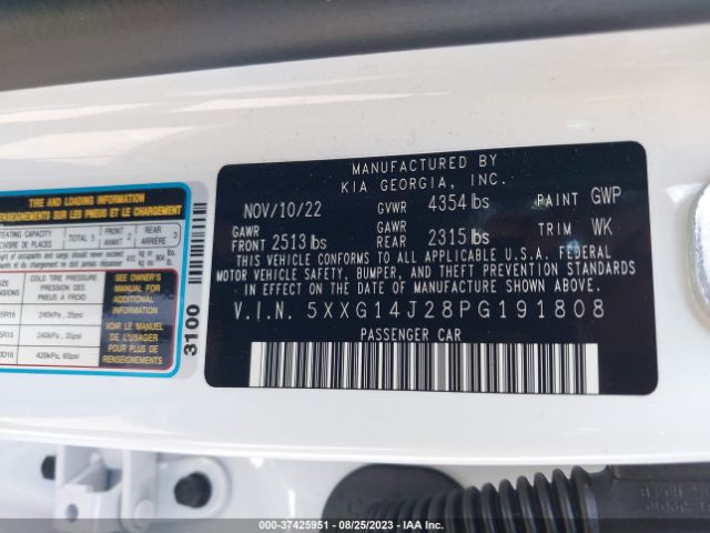 5XXG14J28PG191808 KIA K5 LXS