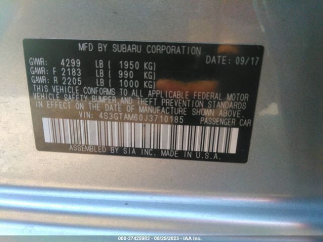 4S3GTAM60J3710185 Subaru Impreza Sport