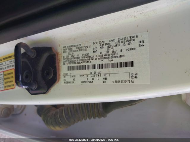 1FTFW1E46LKD79153 Ford F-150 Xl/xlt/lariat