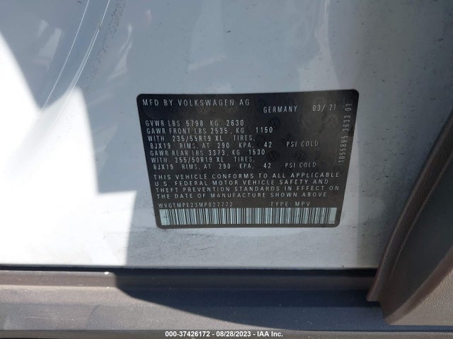 WVGTMPE23MP027772 Volkswagen ID.4 PRO S