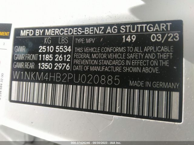 W1NKM4HB2PU020885 Mercedes-Benz GLC