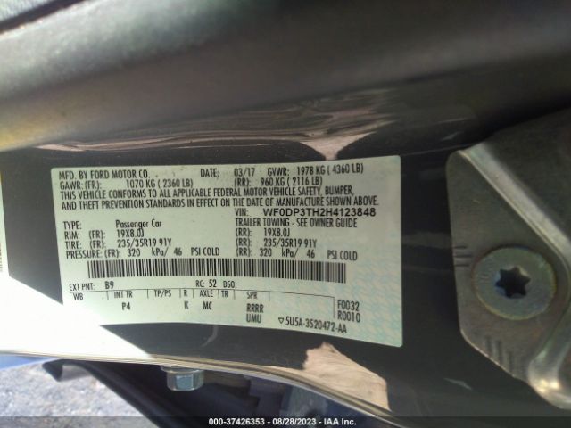 WF0DP3TH2H4123848 Ford FOCUS RS