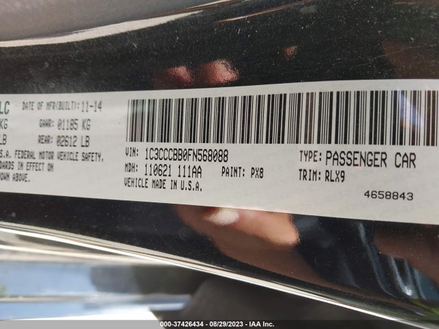 Chrysler 200 S 2015 1C3CCCBB0FN568088 Image 9