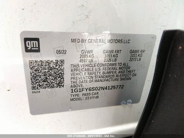 Chevrolet Bolt Euv Lt 2022 1G1FY6S02N4125772 Image 9