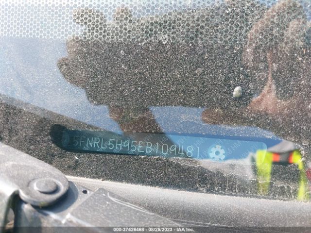 5FNRL5H95EB109481 Honda Odyssey Touring