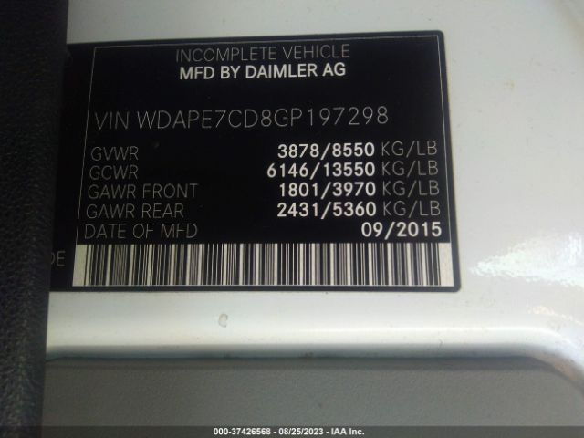 WDAPE7CD8GP197298 Mercedes-Benz SPRINTER CARGO VANS