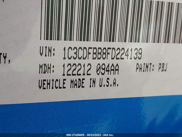 Dodge DART SXT 2015 1C3CDFBB8FD224139 Image 9