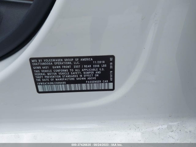 1VWSA7A36LC006490 Volkswagen Passat 2.0t Se